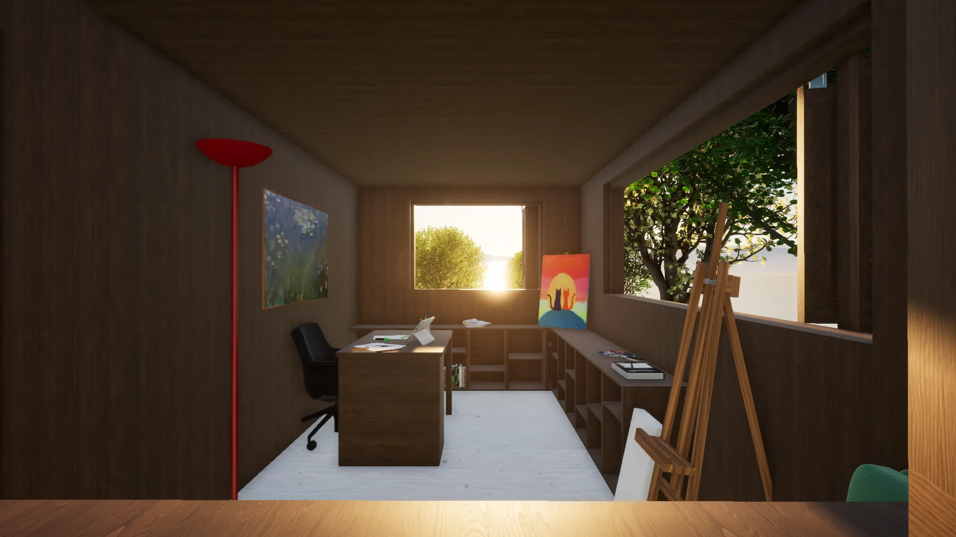 Un cocon familial et bioclimatique — Le bureau
